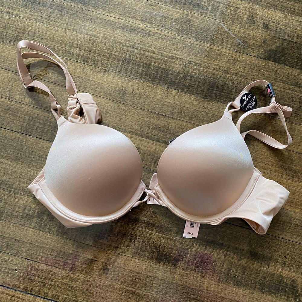 NWT Victoria Secret Bombshell plunge push-up bra 34AA
